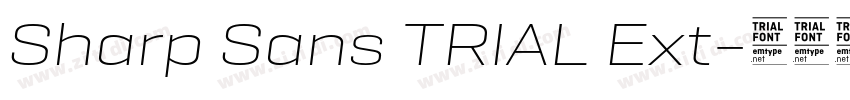 Sharp Sans TRIAL Ext字体转换